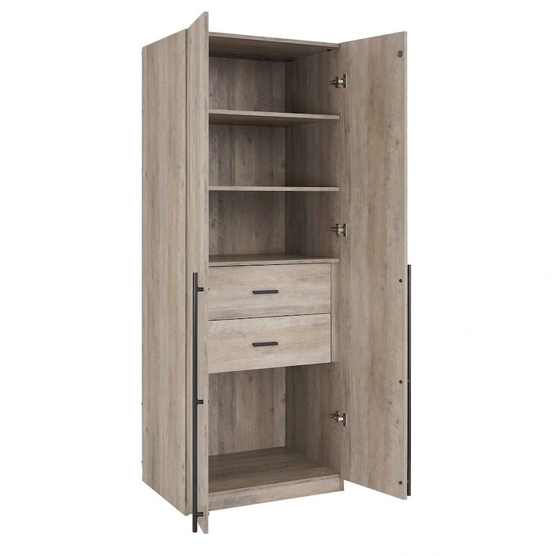 Manhattan Comfort Lee Armoire Garde-robe Autoportante Moderne 1.0