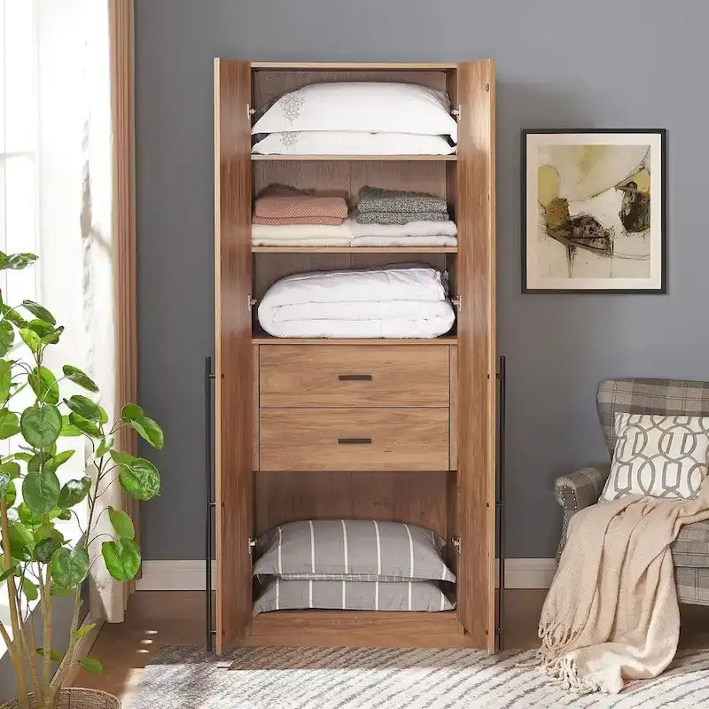 Manhattan Comfort Lee Armoire Garde-robe Autoportante Moderne 1.0