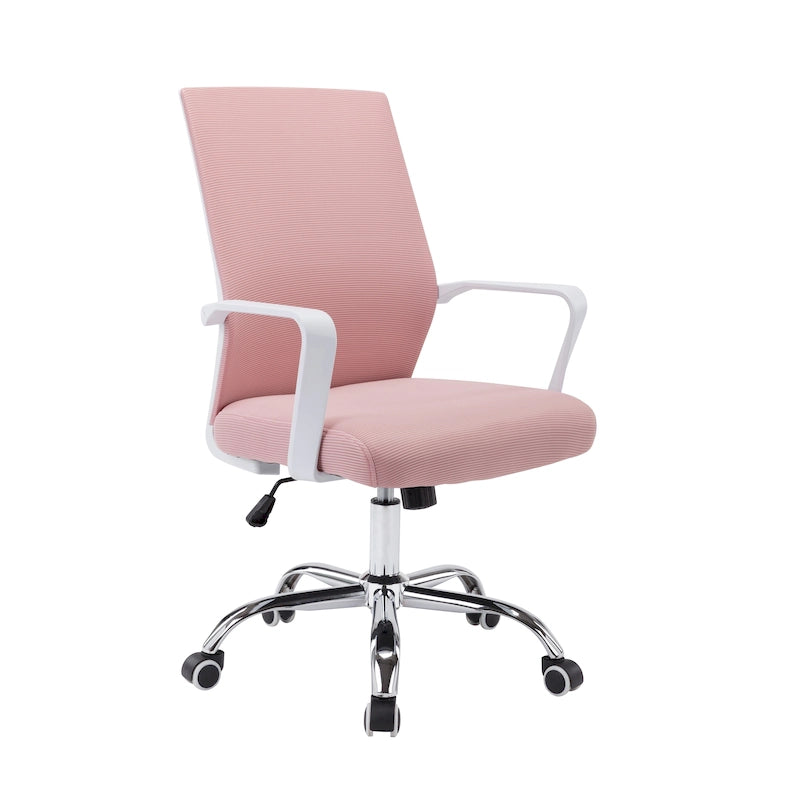 Chaise de bureau pivotante Porthos Home Brio, dossier en maille, hauteur réglable