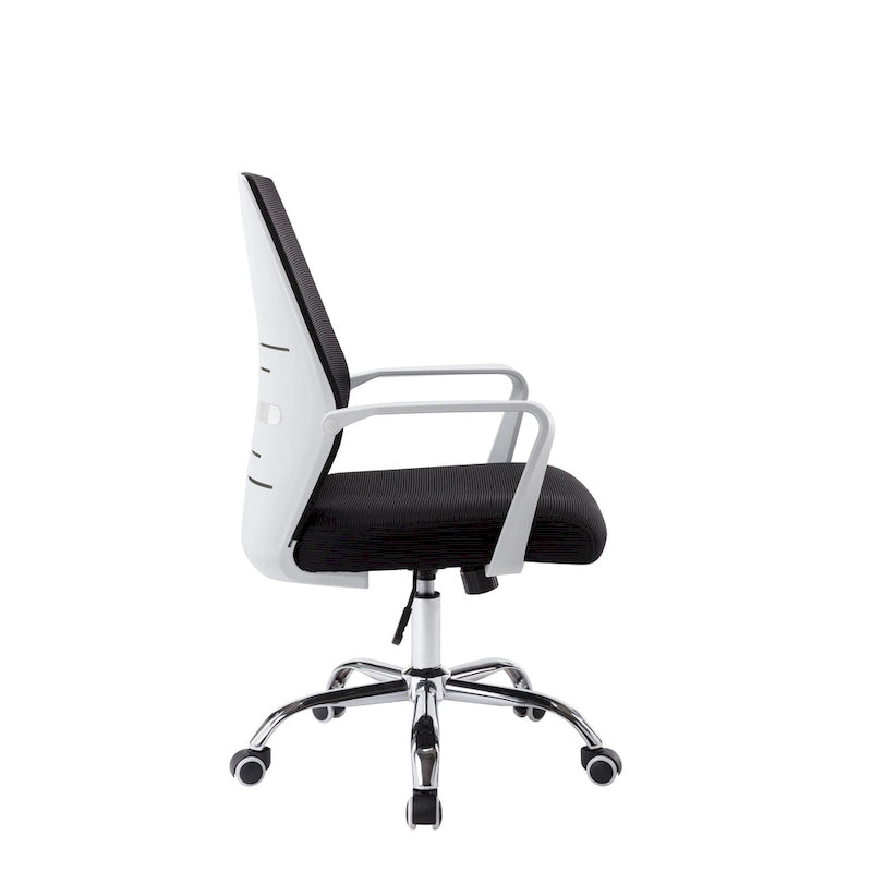 Chaise de bureau pivotante Porthos Home Brio, dossier en maille, hauteur réglable
