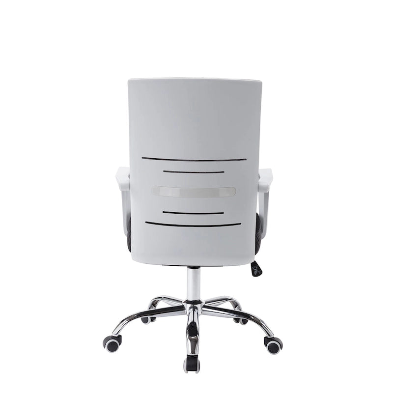Chaise de bureau pivotante Porthos Home Brio, dossier en maille, hauteur réglable
