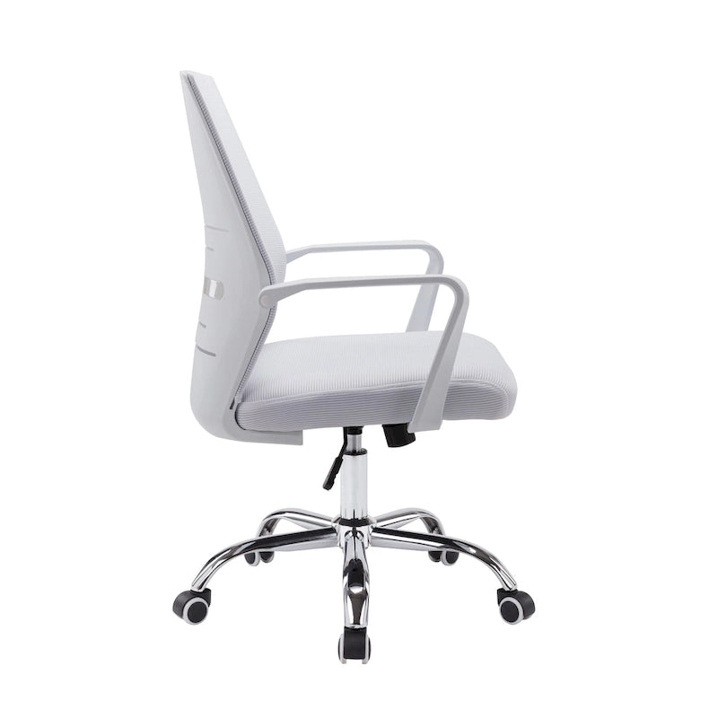 Chaise de bureau pivotante Porthos Home Brio, dossier en maille, hauteur réglable