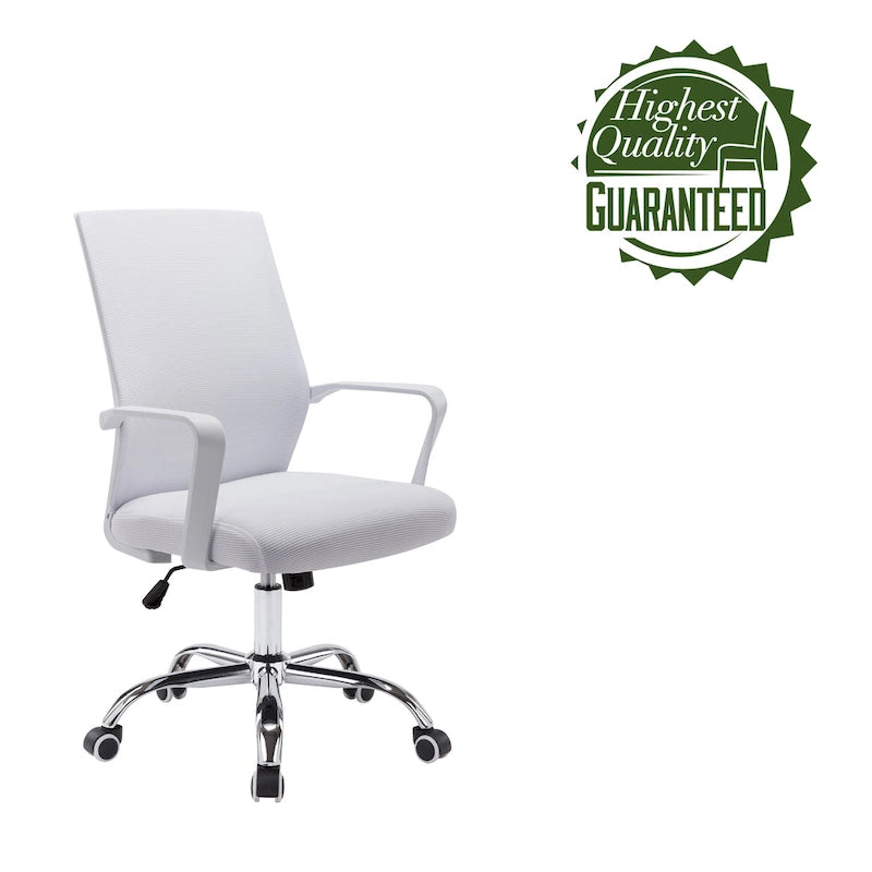 Chaise de bureau pivotante Porthos Home Brio, dossier en maille, hauteur réglable