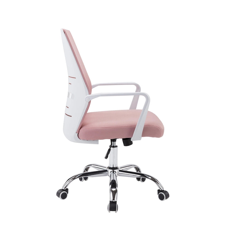 Chaise de bureau pivotante Porthos Home Brio, dossier en maille, hauteur réglable