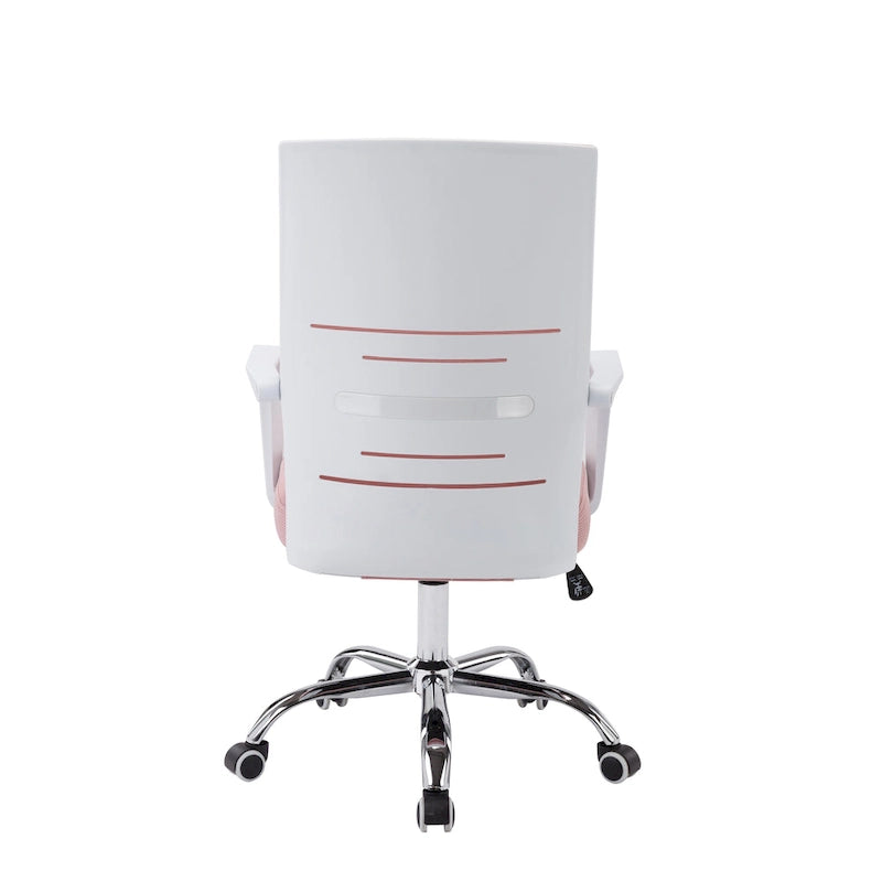 Chaise de bureau pivotante Porthos Home Brio, dossier en maille, hauteur réglable