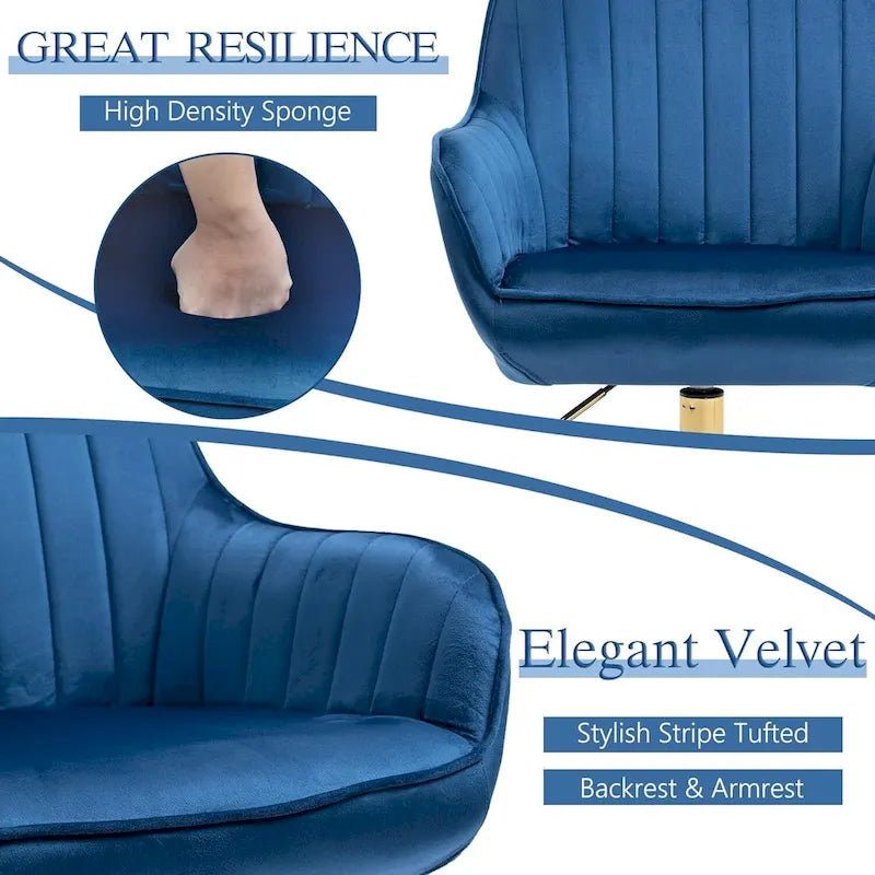 Chaise de bureau à roulettes pivotante Howtai