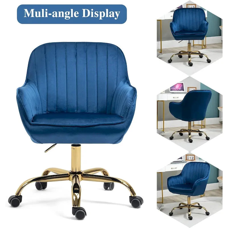 Chaise de bureau à roulettes pivotante Howtai