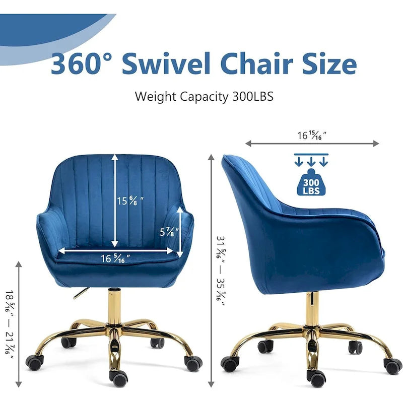 Chaise de bureau à roulettes pivotante Howtai