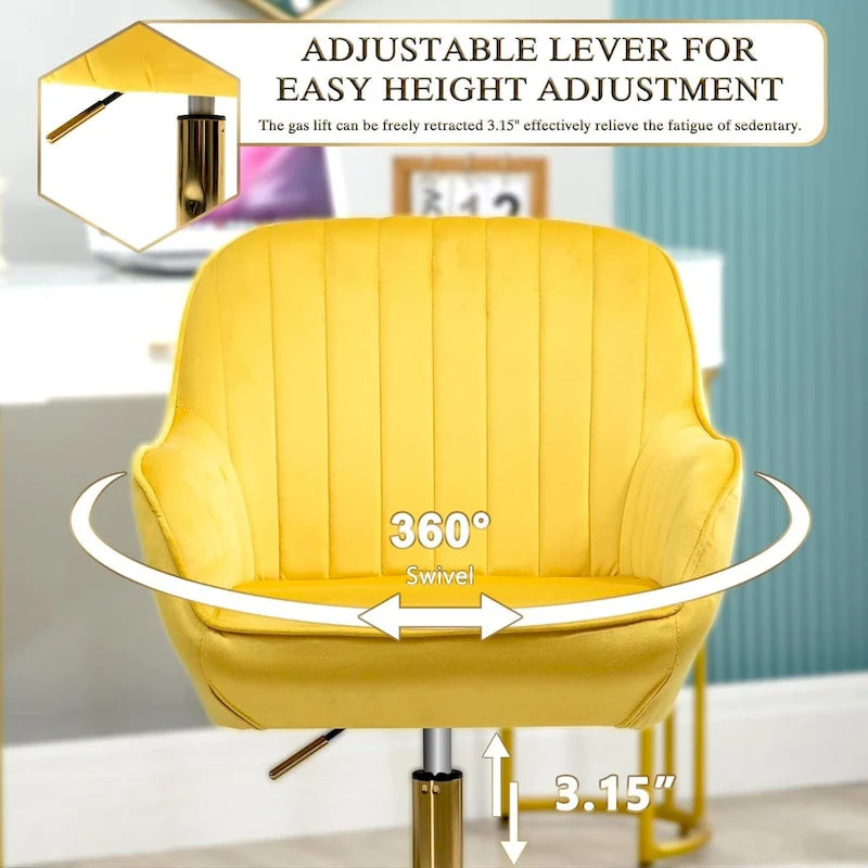 Chaise de bureau à roulettes pivotante Howtai