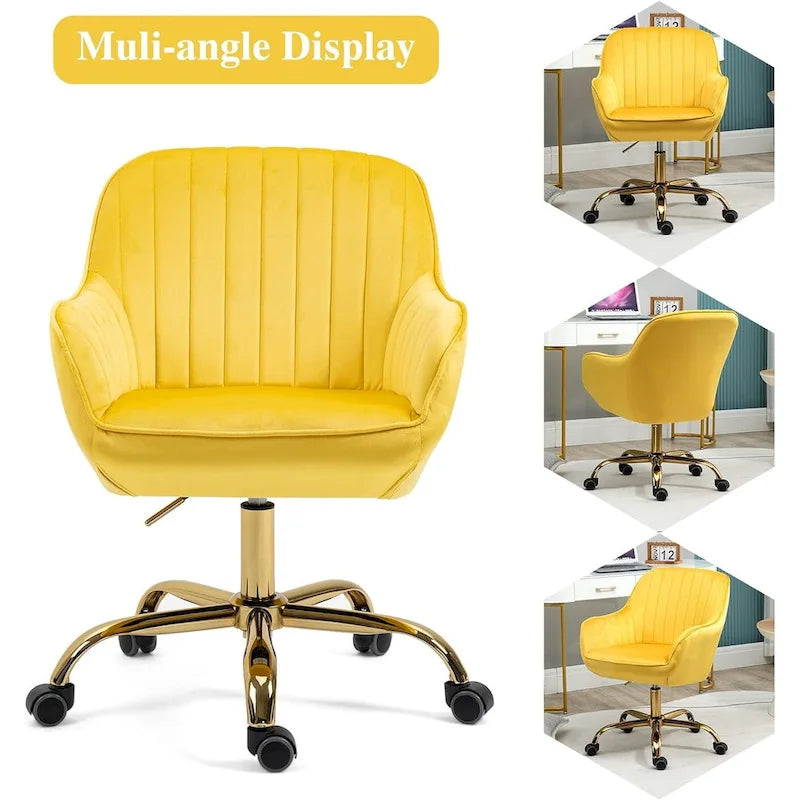 Chaise de bureau à roulettes pivotante Howtai
