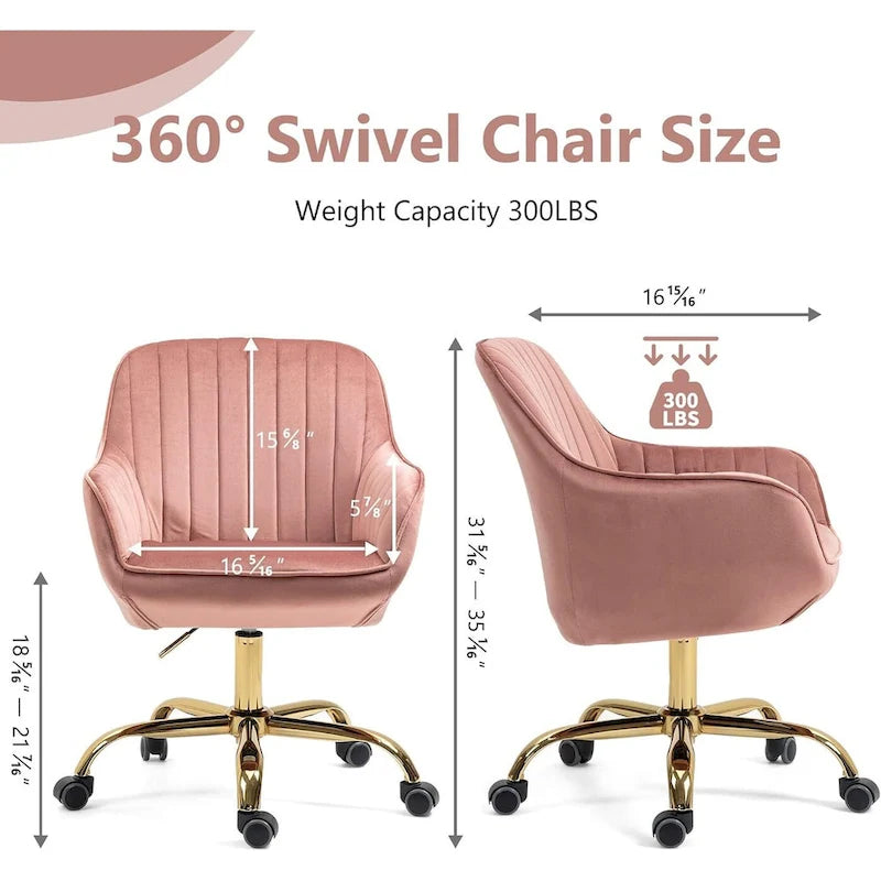 Chaise de bureau à roulettes pivotante Howtai