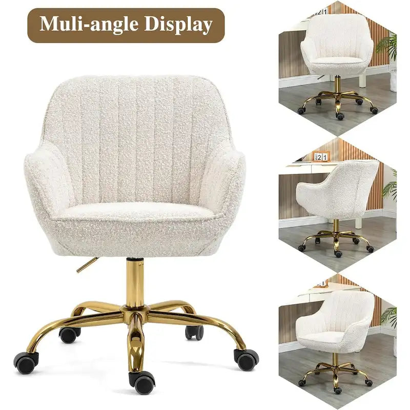 Chaise de bureau à roulettes pivotante Howtai