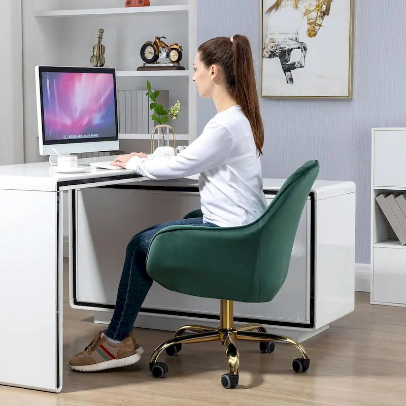 Chaise de bureau à roulettes pivotante Howtai