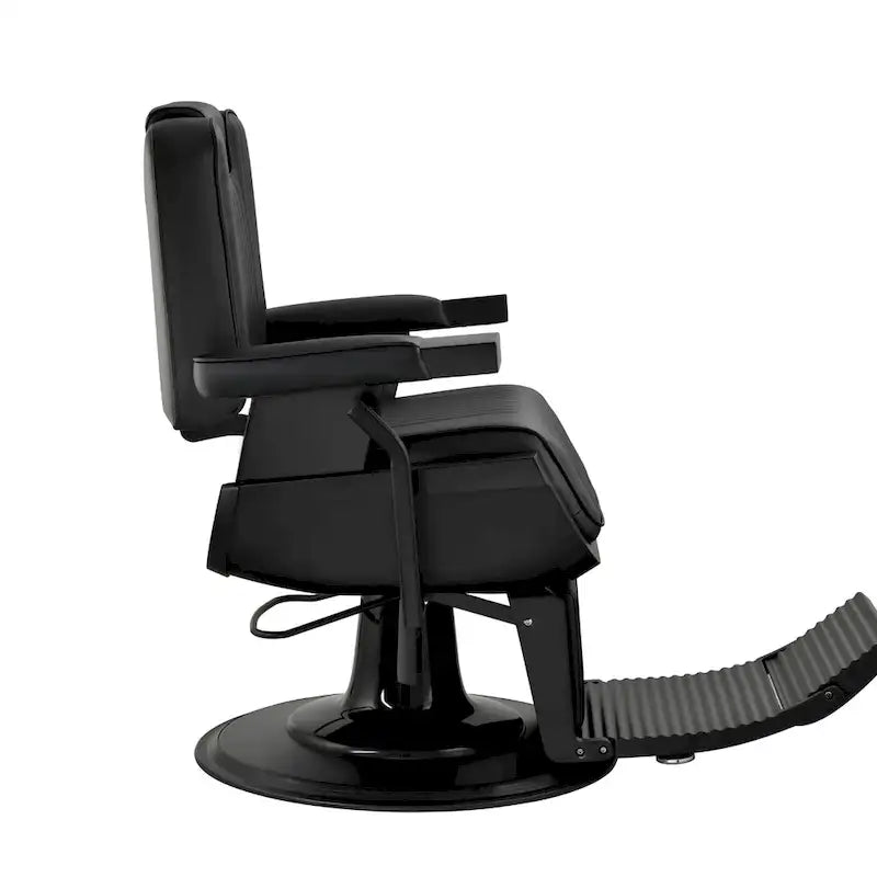 Fauteuil de Barbier Inclinable SHERMAN Robuste, Noir