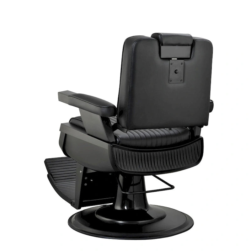 Fauteuil de Barbier Inclinable SHERMAN Robuste, Noir