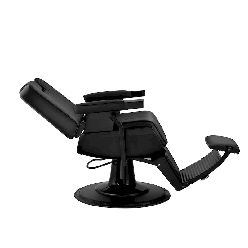 Fauteuil de Barbier Inclinable SHERMAN Robuste, Noir
