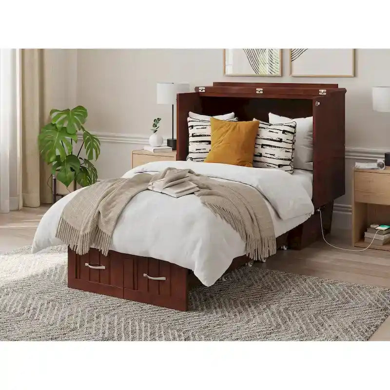 Lit escamotable Sydney Twin avec matelas de 15 cm