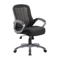 Chaise Boss dossier haut en maille côtelée