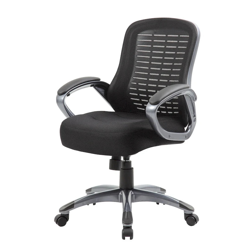 Chaise Boss dossier haut en maille côtelée