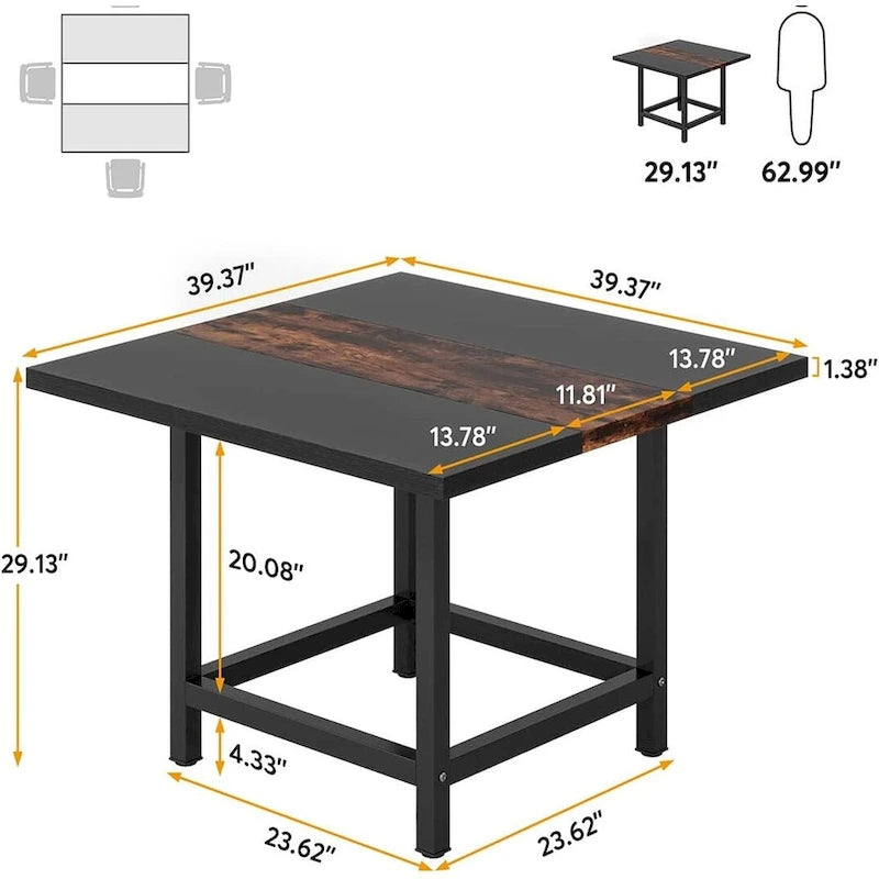 Table de conférence de 2 m (6,5 pi), rectangulaire, 78,74 po L x 39,2 po l x 29,52 po H, 2 pièces séparées - 78,74 po L x 39,2 po l x 29,52 po H
