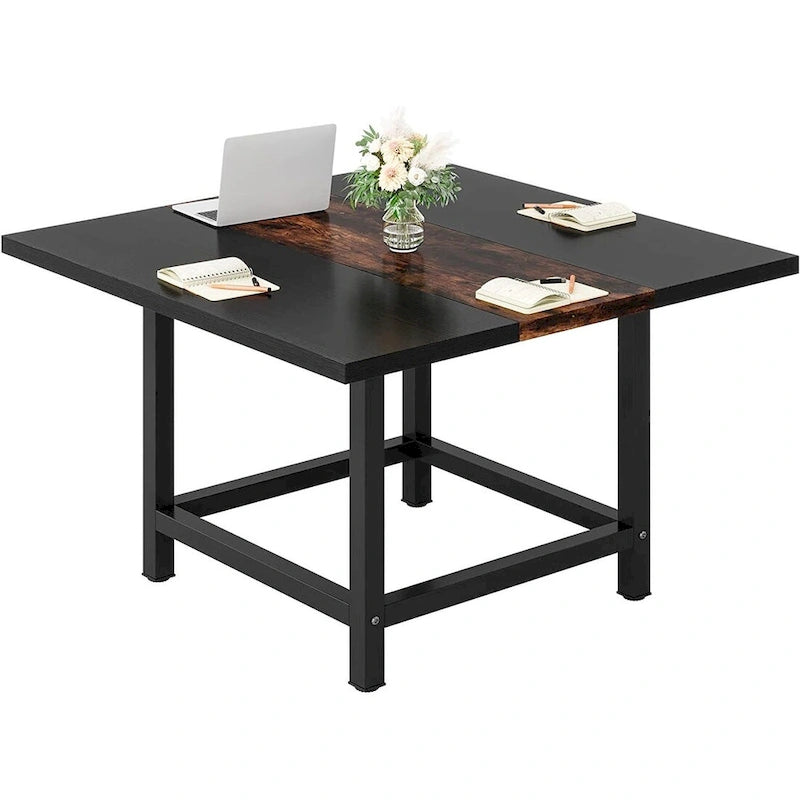 Table de conférence de 2 m (6,5 pi), rectangulaire, 78,74 po L x 39,2 po l x 29,52 po H, 2 pièces séparées - 78,74 po L x 39,2 po l x 29,52 po H