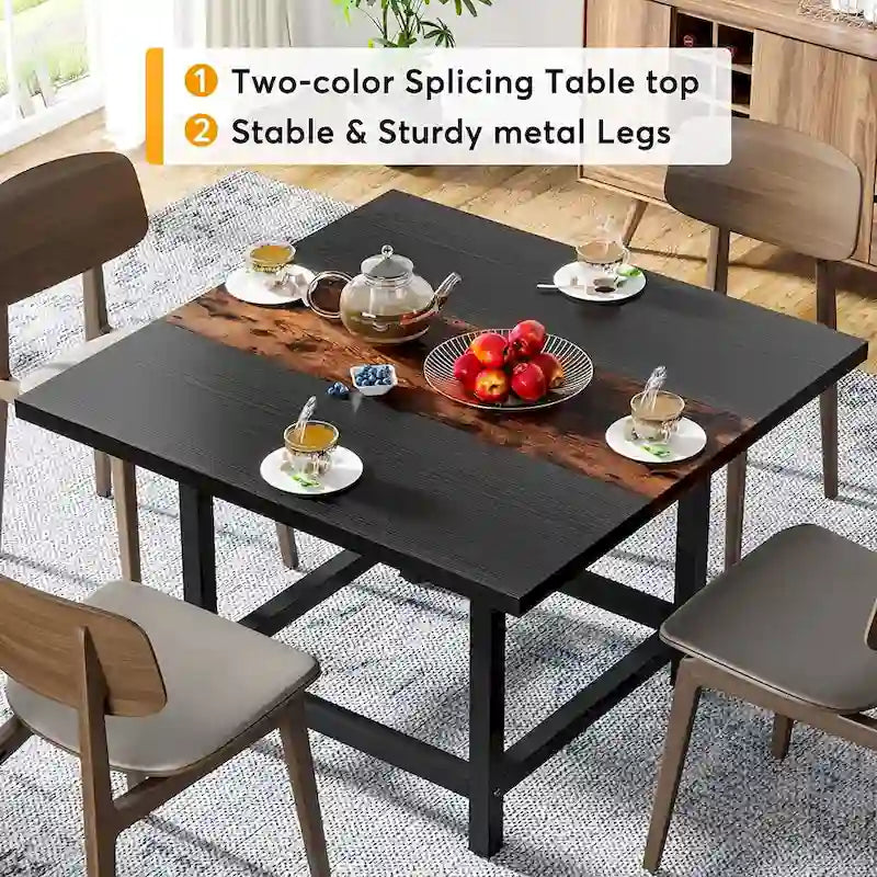 Table de conférence de 2 m (6,5 pi), rectangulaire, 78,74 po L x 39,2 po l x 29,52 po H, 2 pièces séparées - 78,74 po L x 39,2 po l x 29,52 po H