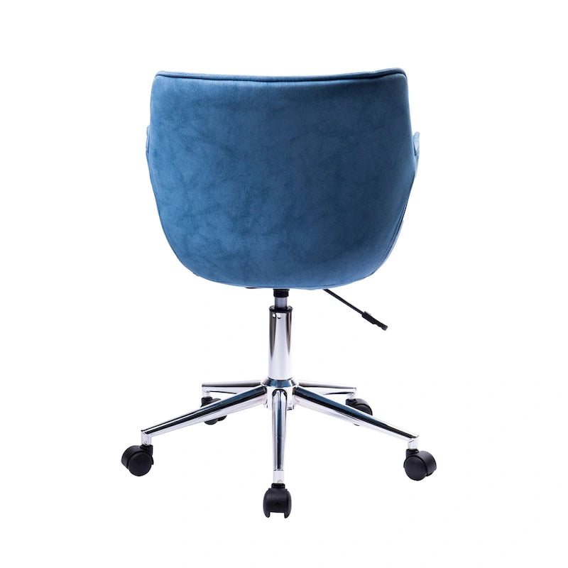Porthos Home Xen Chaise de bureau réglable, Microfibre, Piètement chromé