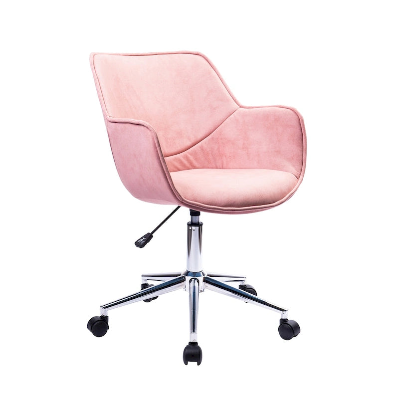Porthos Home Xen Chaise de bureau réglable, Microfibre, Piètement chromé