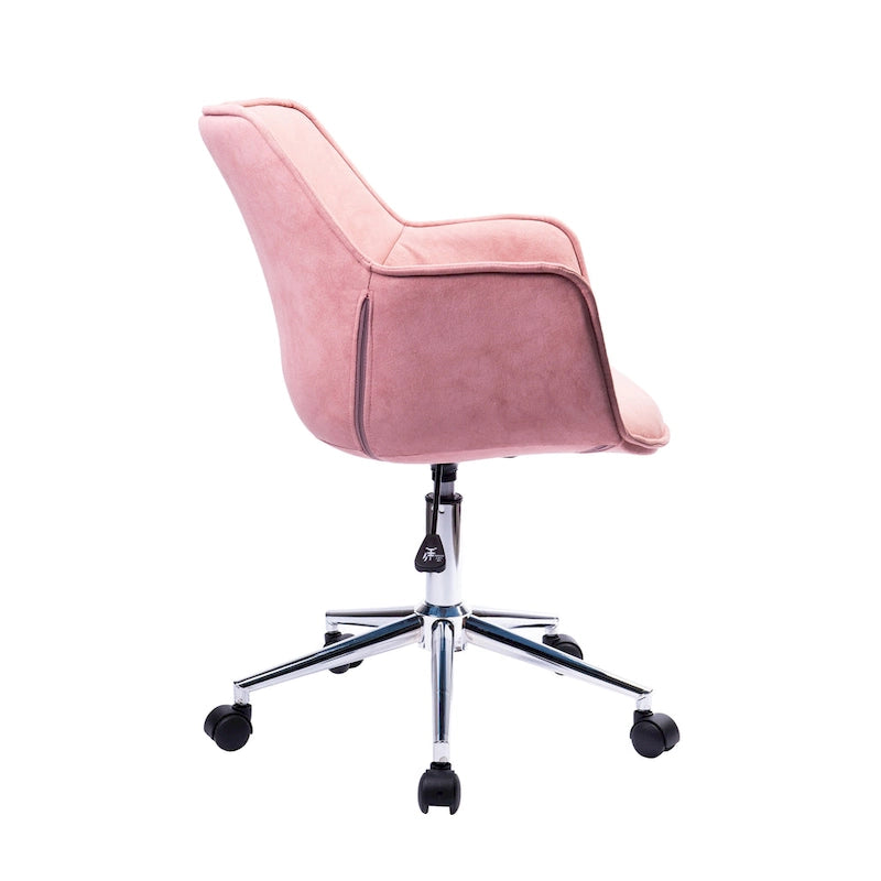 Porthos Home Xen Chaise de bureau réglable, Microfibre, Piètement chromé