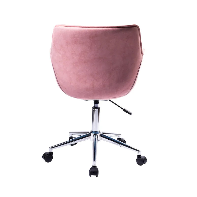 Porthos Home Xen Chaise de bureau réglable, Microfibre, Piètement chromé