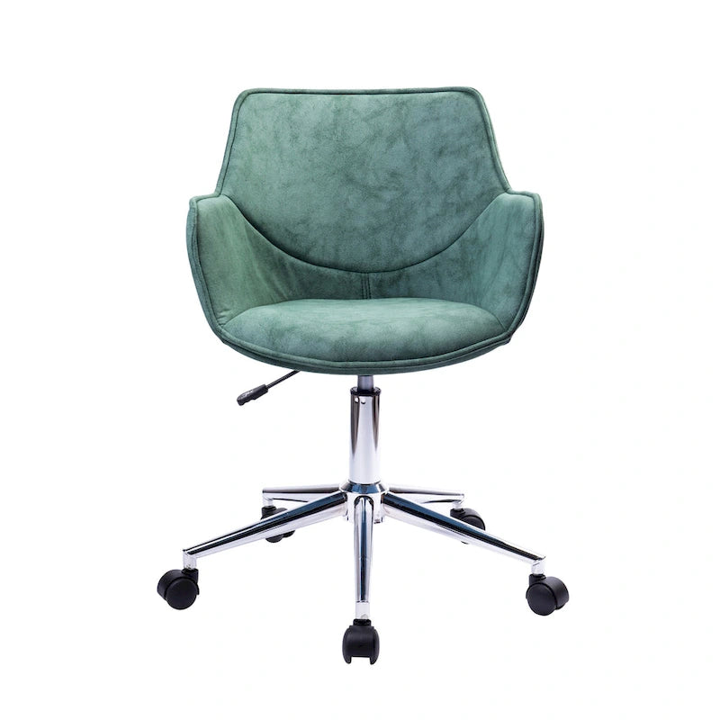 Porthos Home Xen Chaise de bureau réglable, Microfibre, Piètement chromé