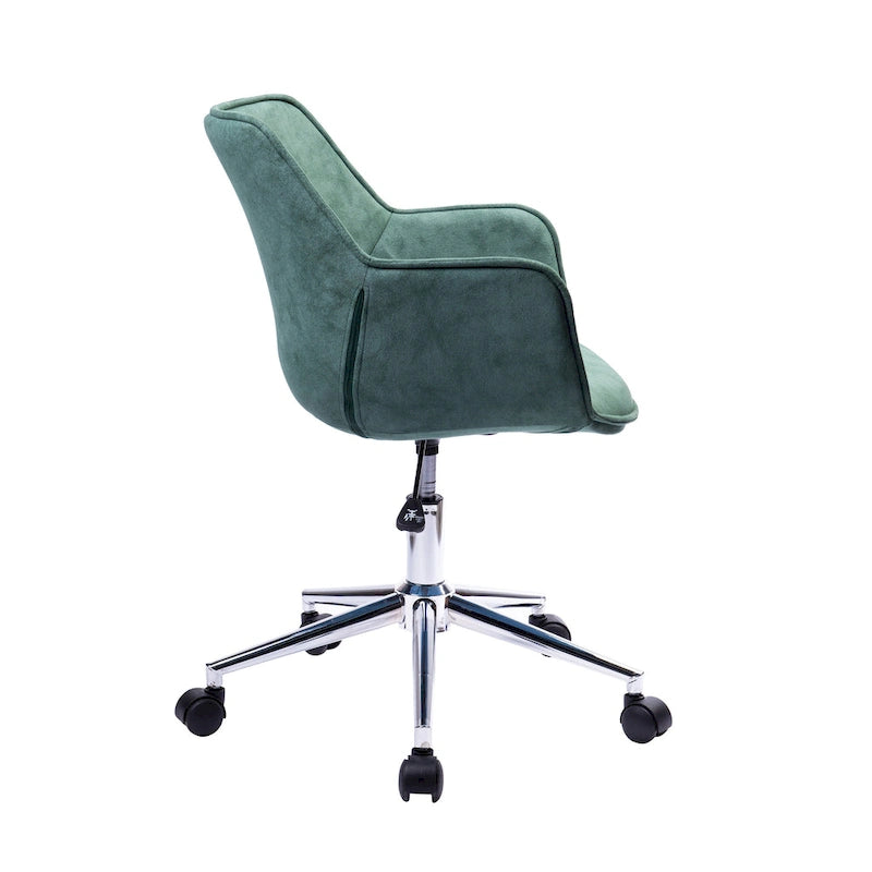 Porthos Home Xen Chaise de bureau réglable, Microfibre, Piètement chromé