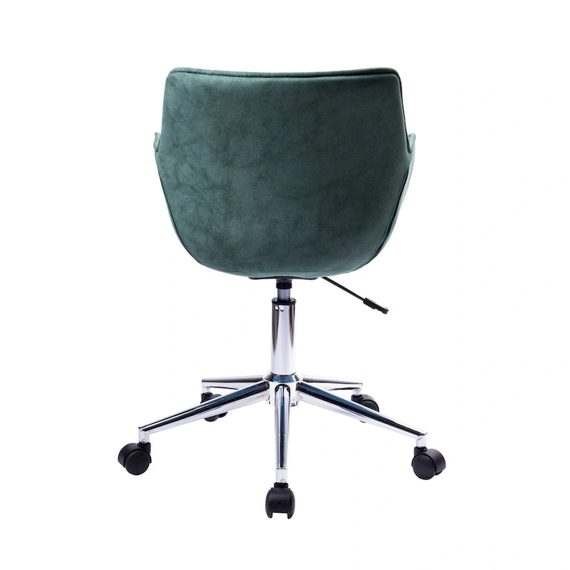 Porthos Home Xen Chaise de bureau réglable, Microfibre, Piètement chromé