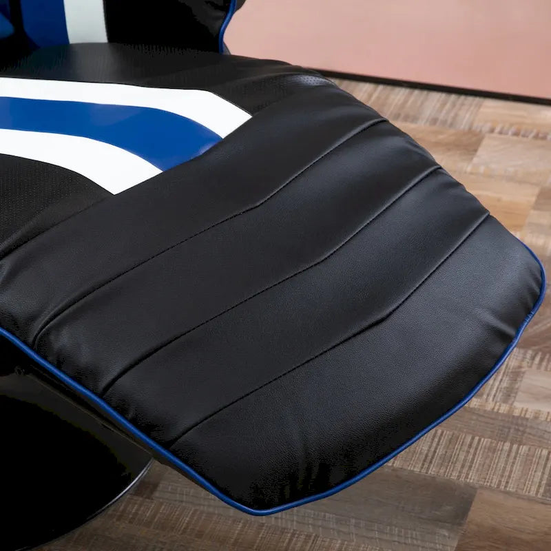 Chaise de jeu vidéo Vinsetto Racing avec dossier inclinable et repose-pieds, appuie-tête et porte-gobelet