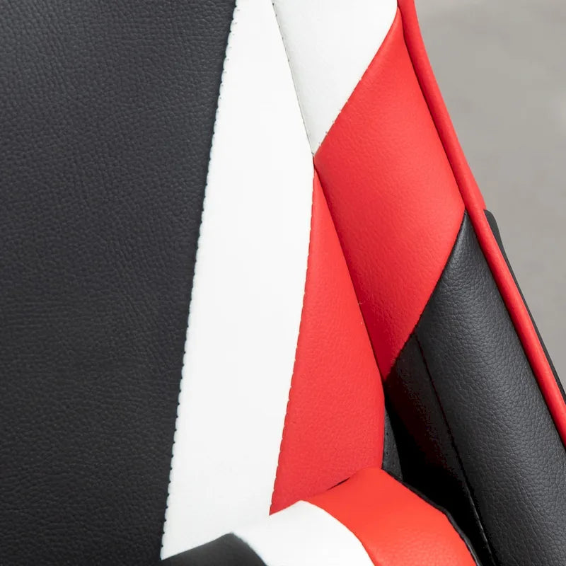 Chaise de jeu vidéo Vinsetto Racing avec dossier inclinable et repose-pieds, appuie-tête et porte-gobelet