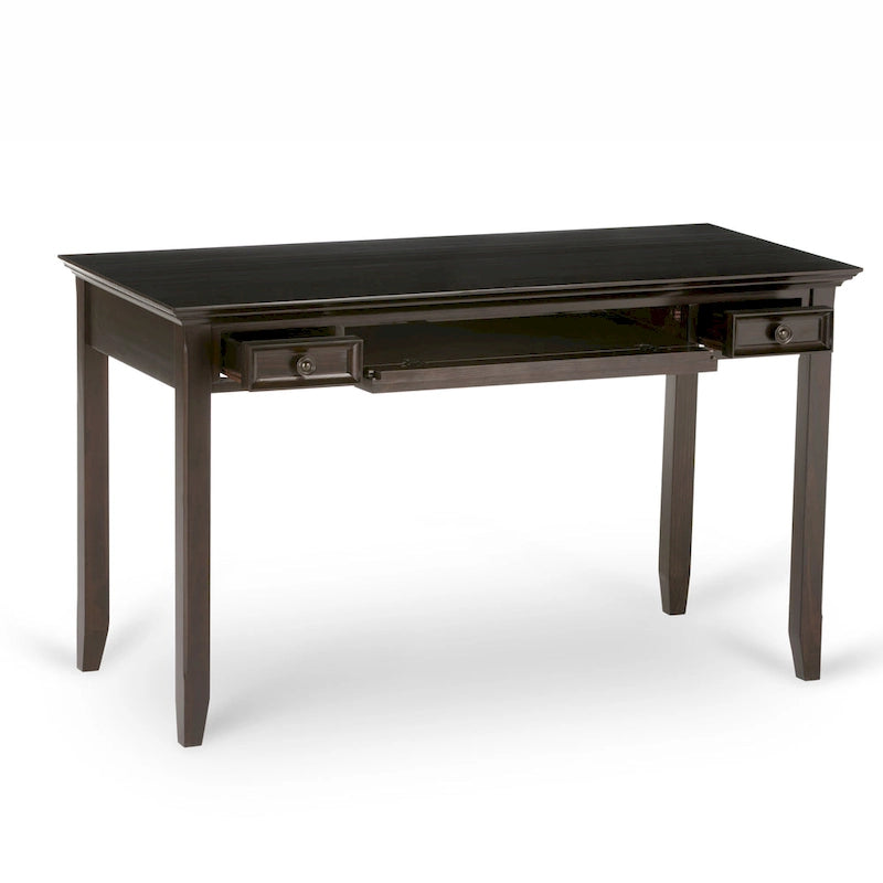 WYNDENHALL Halifax Bureau TRANSITIONNEL en BOIS MASSIF 54 po de large en Noyer Hickory