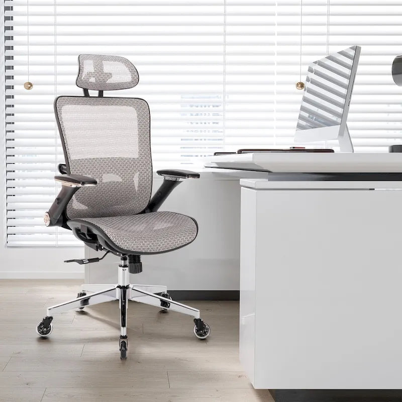 Chaise de bureau en maille avec fonction de verrouillage