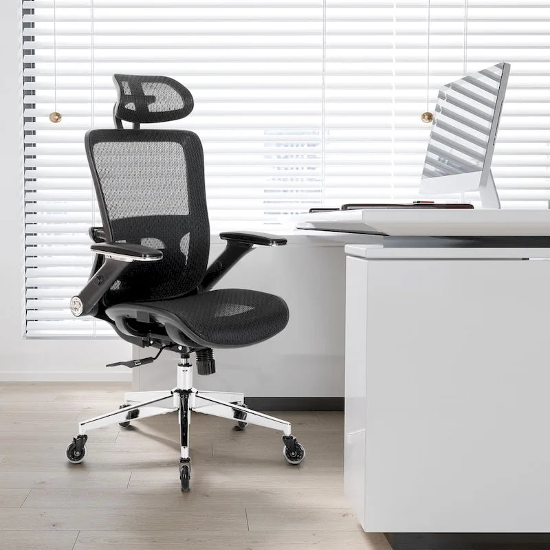Chaise de bureau en maille avec fonction de verrouillage
