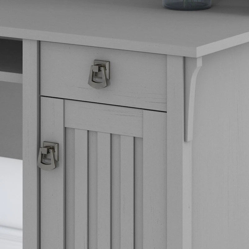 Bureau en L Bush Furniture Salinas avec rangement, gris Cape Cod