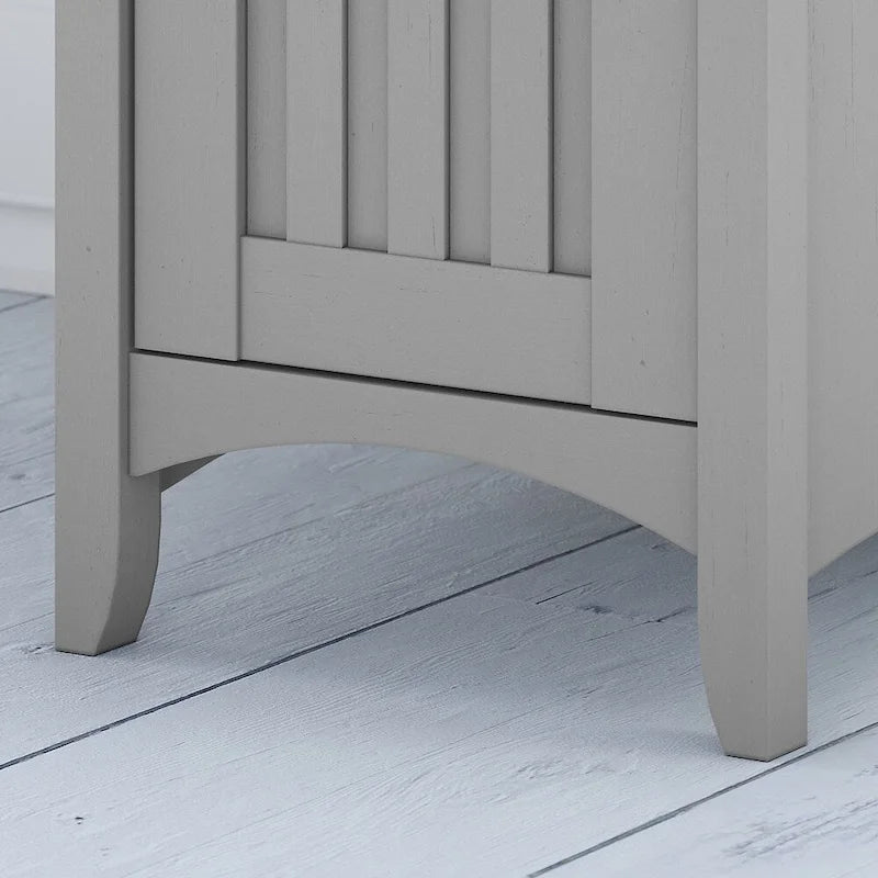 Bureau en L Bush Furniture Salinas avec rangement, gris Cape Cod