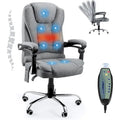 AECOJOY Chaise de bureau ergonomique avec 7 points de massage vibrant et fonctions chauffantes