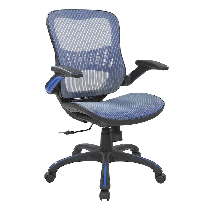 Chaise de bureau Porch & Den Plumlee avec assise et dossier en maille