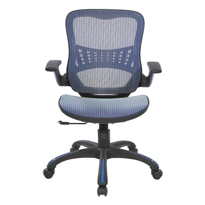 Chaise de bureau Porch & Den Plumlee avec assise et dossier en maille