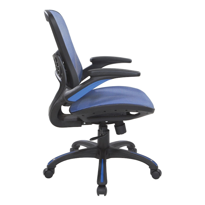 Chaise de bureau Porch & Den Plumlee avec assise et dossier en maille