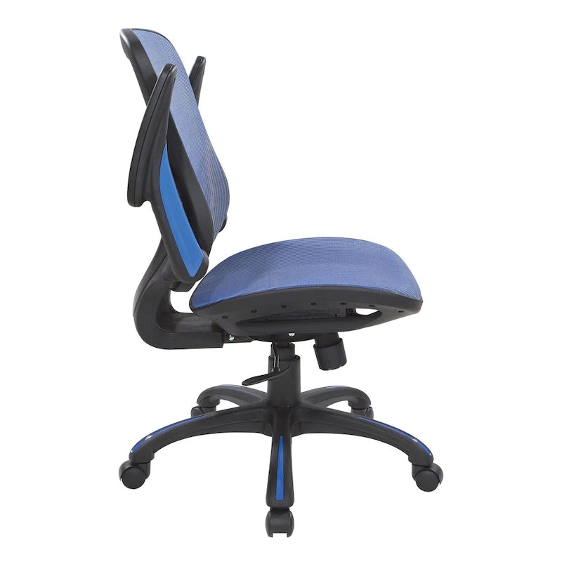 Chaise de bureau Porch & Den Plumlee avec assise et dossier en maille