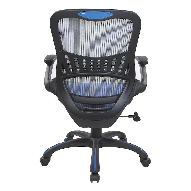 Chaise de bureau Porch & Den Plumlee avec assise et dossier en maille