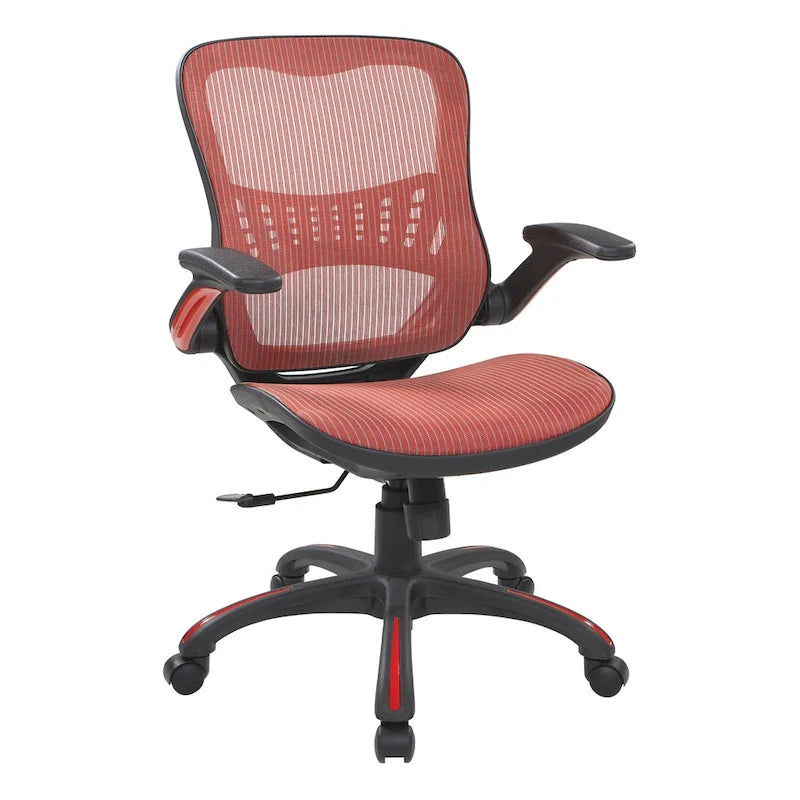Chaise de bureau Porch & Den Plumlee avec assise et dossier en maille