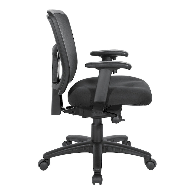 Chaise de bureau à dossier en maille avec accoudoirs réglables en hauteur