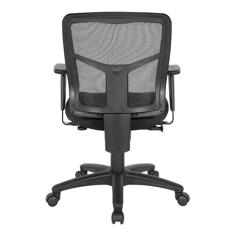 Chaise de bureau à dossier en maille avec accoudoirs réglables en hauteur