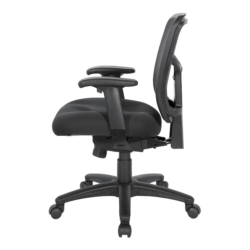 Chaise de bureau à dossier en maille avec accoudoirs réglables en hauteur